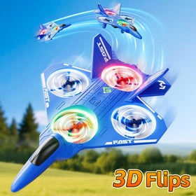 Xelabrion RC airplane durable ABS plastic body withstands learning bumps.