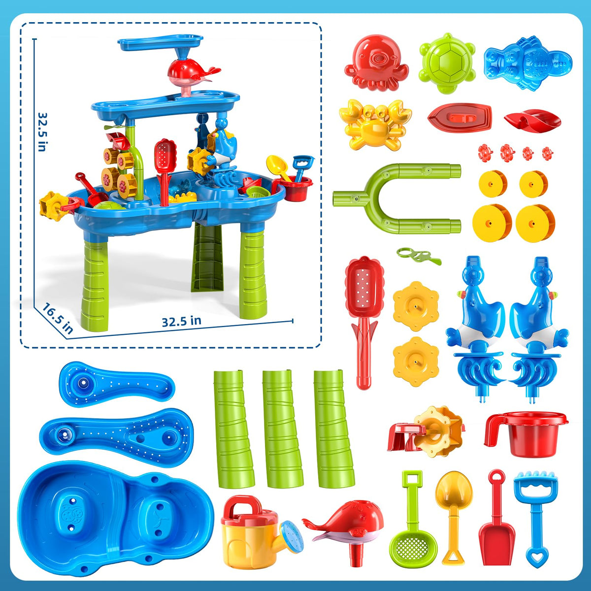 Xelabrion table with detachable parts for easy cleaning
