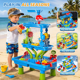 Xelabrion sand water table detachable accessories simplify washing and reuse