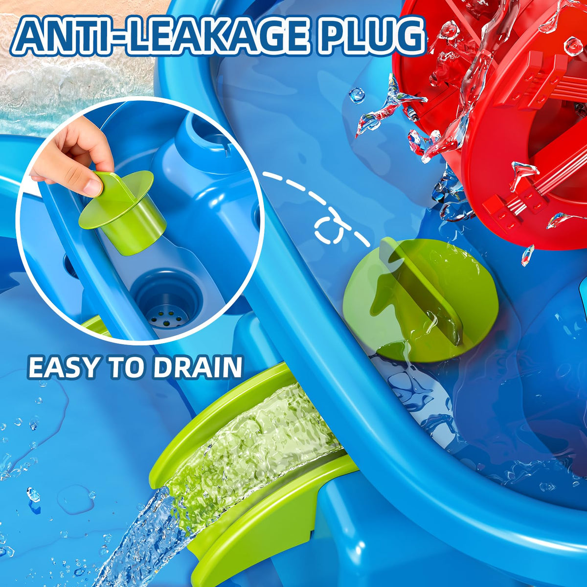 Xelabrion sand and water table quick and tool-free assembly