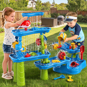 Xelabrion sand and water table foldable zones save space for compact play areas