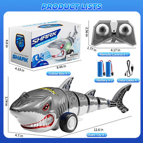 Xelabrion Shark RC Car rugged ABS body withstands bumps and tumbles.
