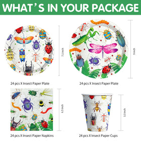 Xenorik bug birthday cups providing sturdy, spill-safe beverage service.