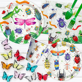 Xenorik bug birthday tableware set delivering a complete party theme.