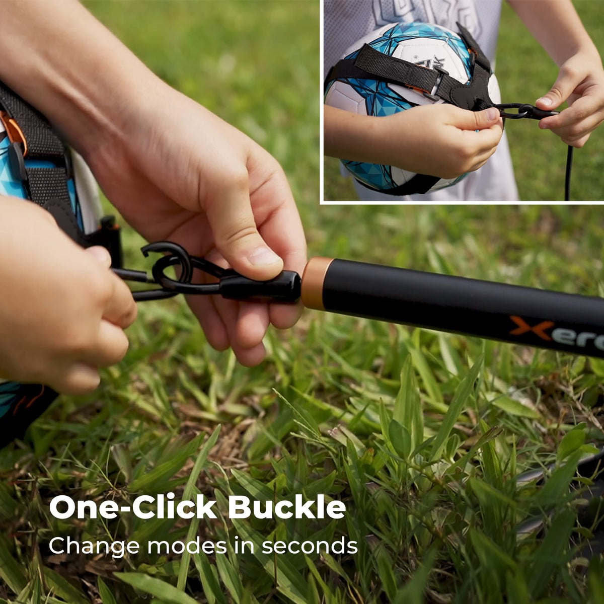 Xerceo outdoor-ready design withstands grass and turf training