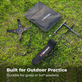Xerceo compact storage bag keeps equipment organized after practice