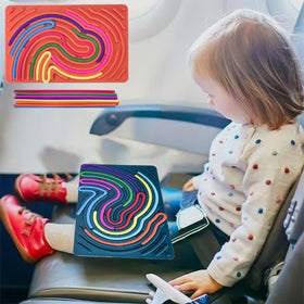 Xesakesi compact travel toy for use in planes, cars, and restaurants.