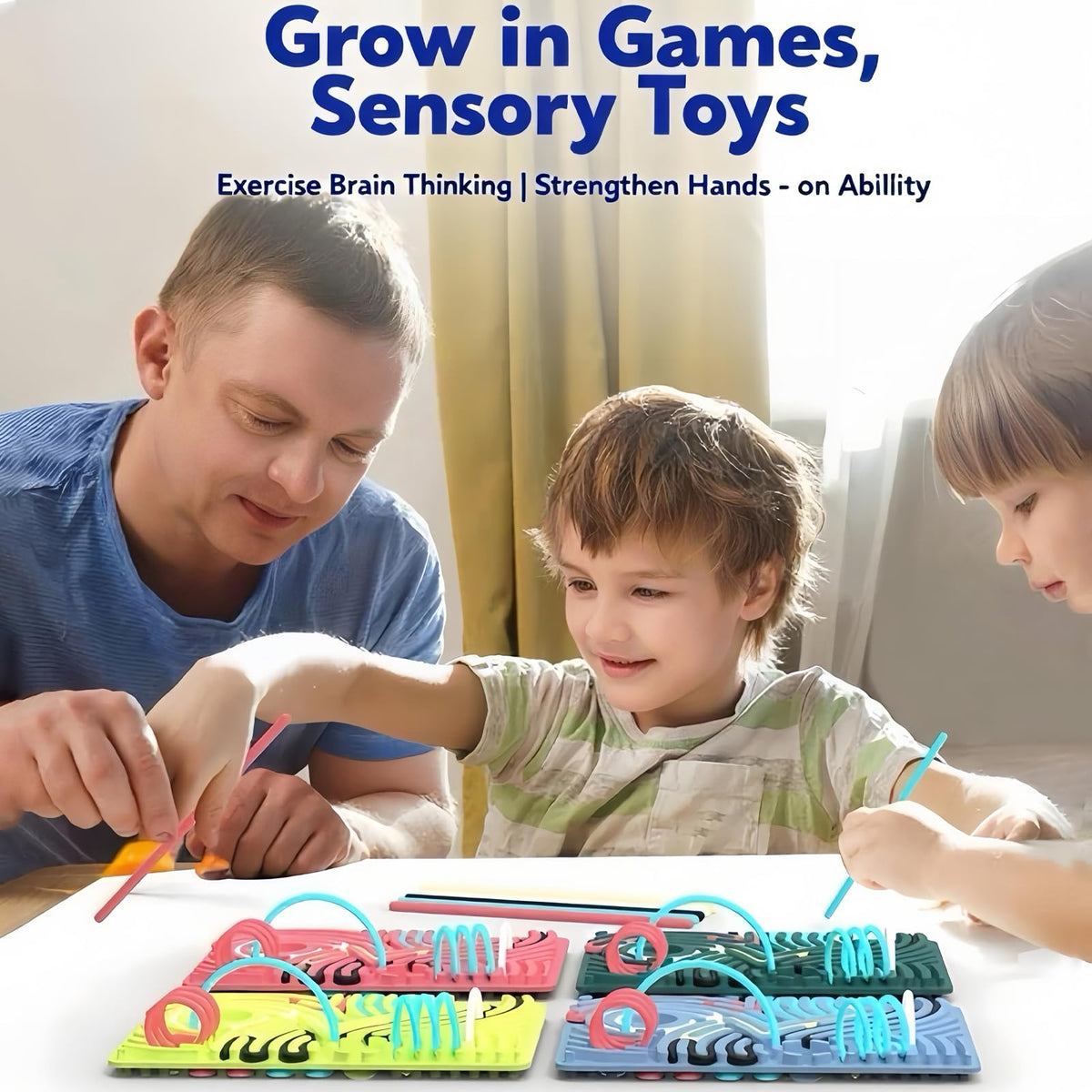 Xesakesi sensory toy in travel setup, quiet screen-free distraction during commute.