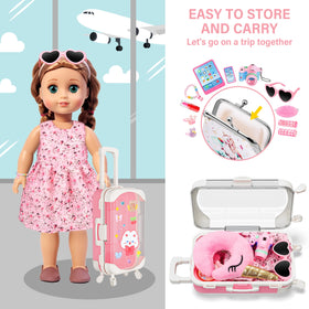XFBB Travel suitcase features easy grip design and rotating wheels for kids
