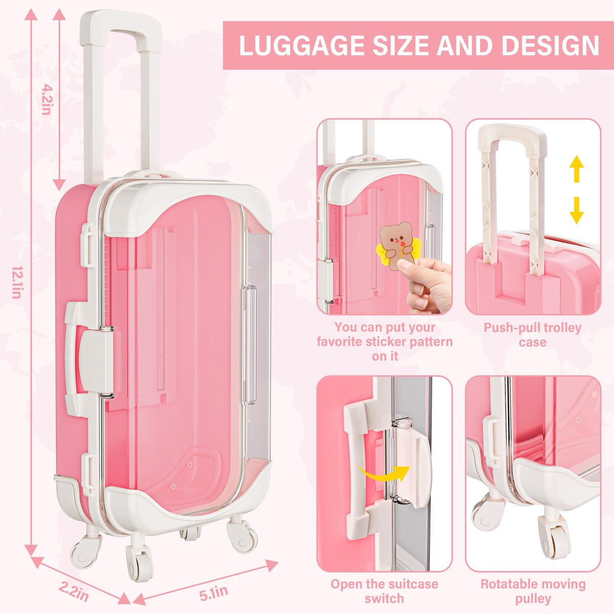 XFBB Unicorn headrest adds cute comfy travel vibes for dolls