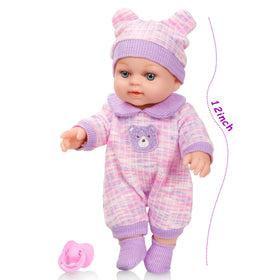 XFEYUE doll with bright eyes and delicate lashes for lifelike play.