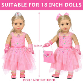 XFEYUE nail kit for 18-inch dolls for pretend manicures