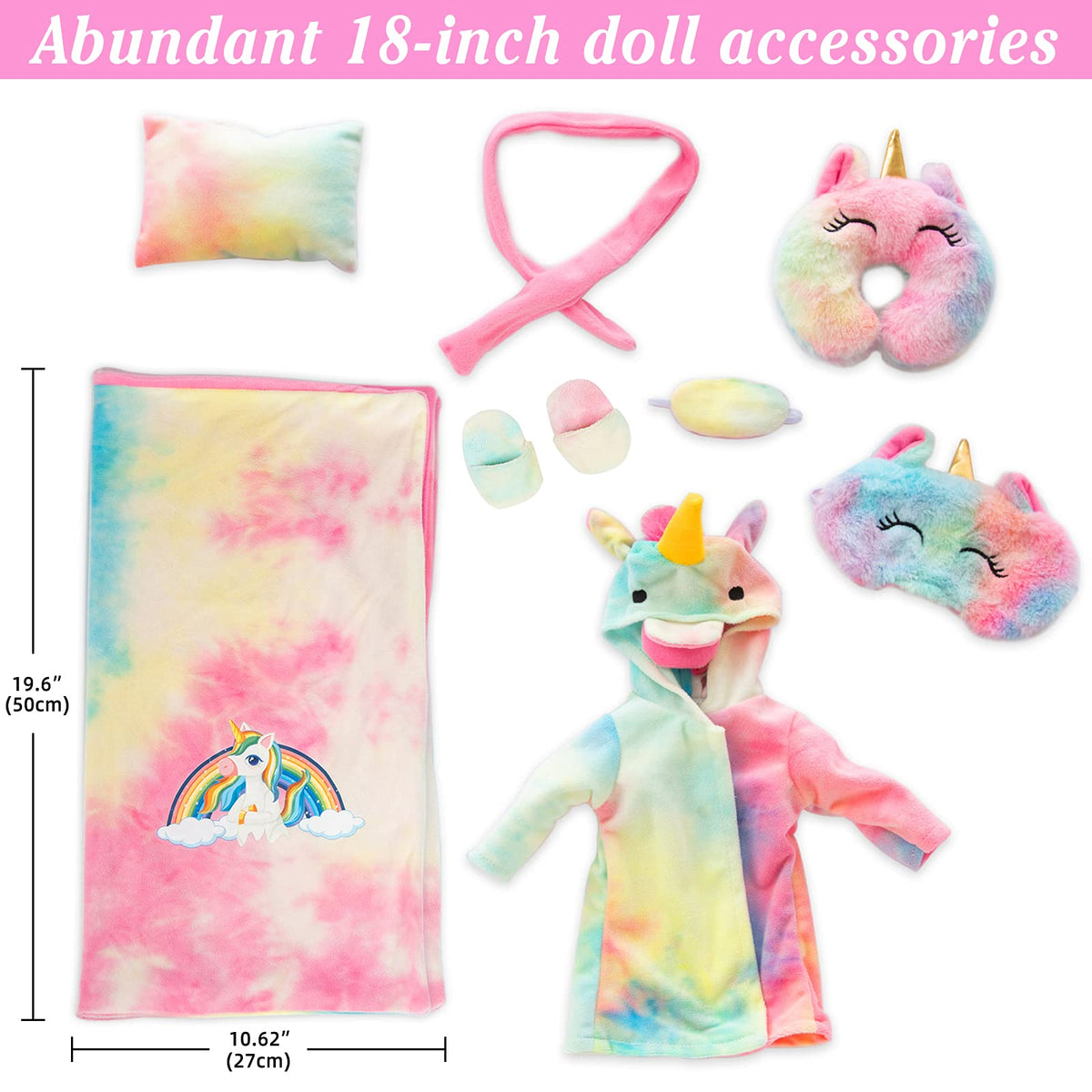 XFEYUE unicorn style sleeping bag for cozy doll adventures