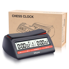 Xflyee Chess Clock front view for clear timing during games