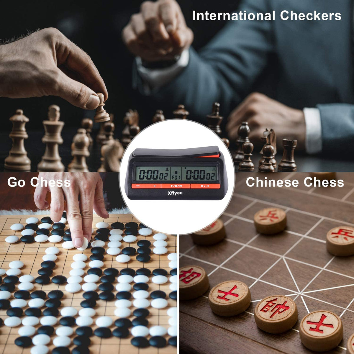 Xflyee Chess Clock packaging box keeps everything organized