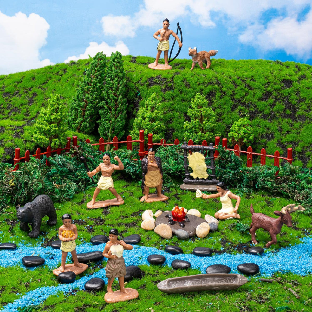 XGHSHW Indian diorama education set supports hands-on learning