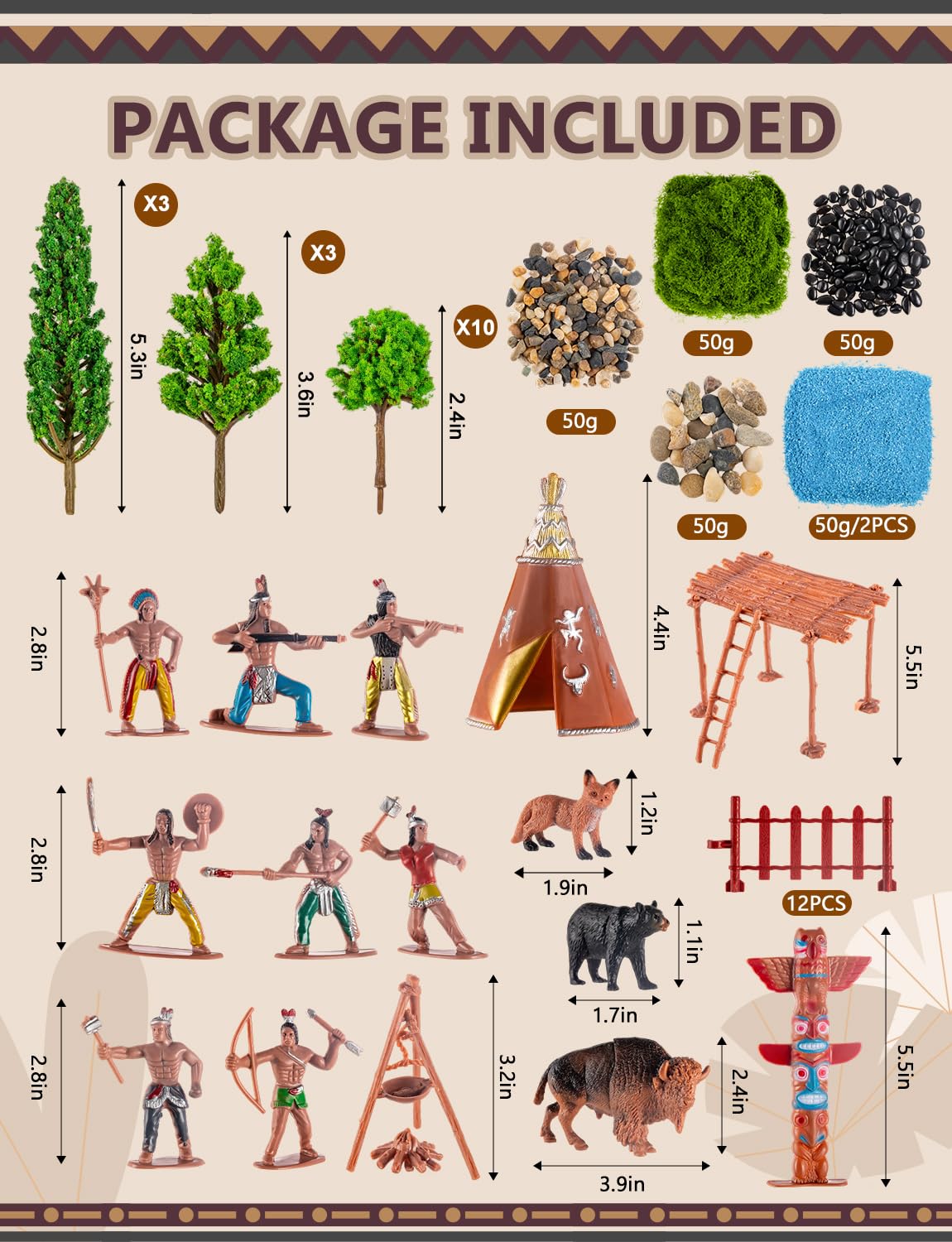 XGHSHW Native American tribal figures inspire engaging displays