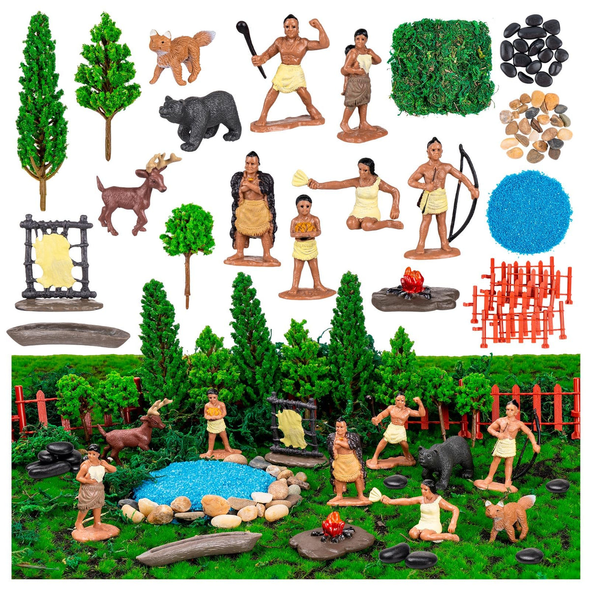 XGHSHW Powhatan figures for authentic classroom displays