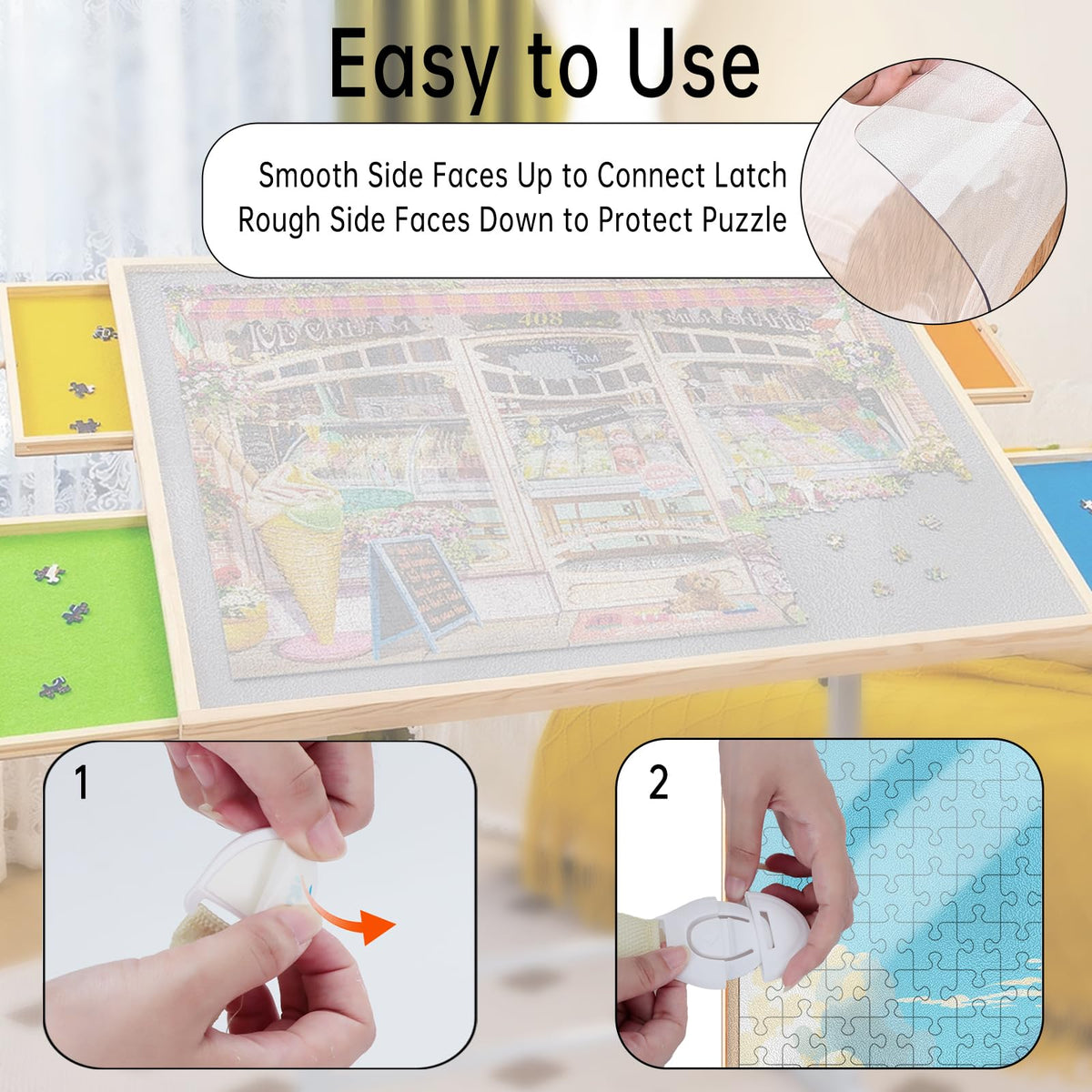 XGKHOM transparent frosted cover option for easy replacement and visibility.