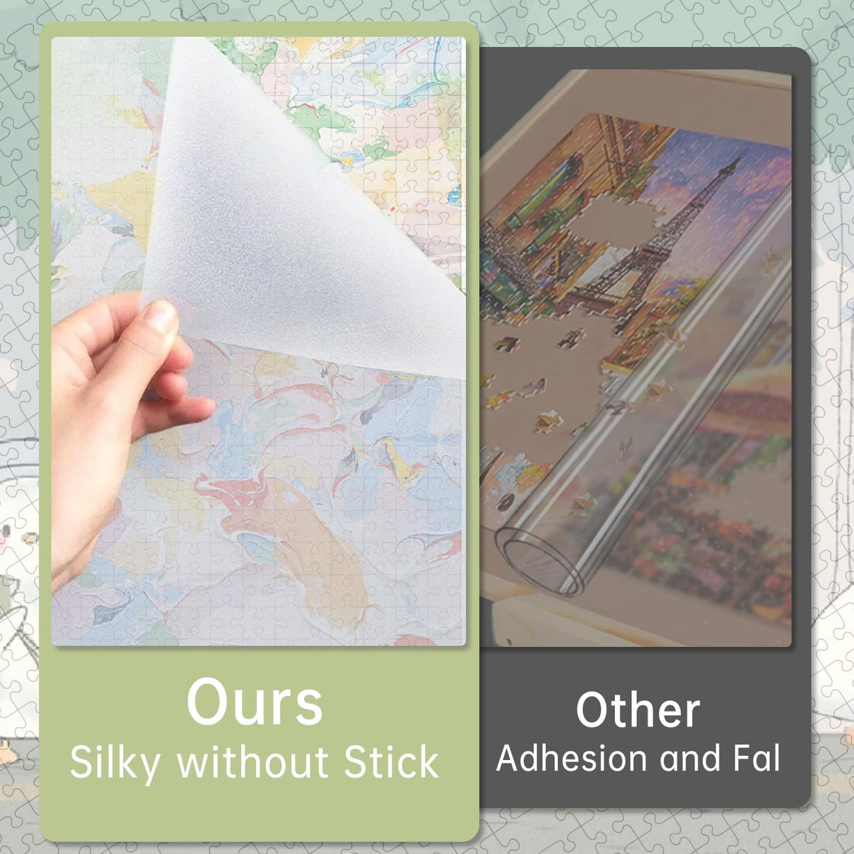 XGKHOM waterproof and dustproof mat for easy cleaning after puzzle sessions.