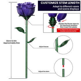 XGSHJ swing-petal rose details for dynamic display in home centerpieces