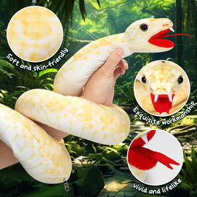 Xhamuon golden snake plush fabric texture close up showing softness