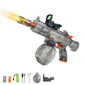 xhecwtiy Electric Water Gun with glowing nozzle for nighttime splash fun