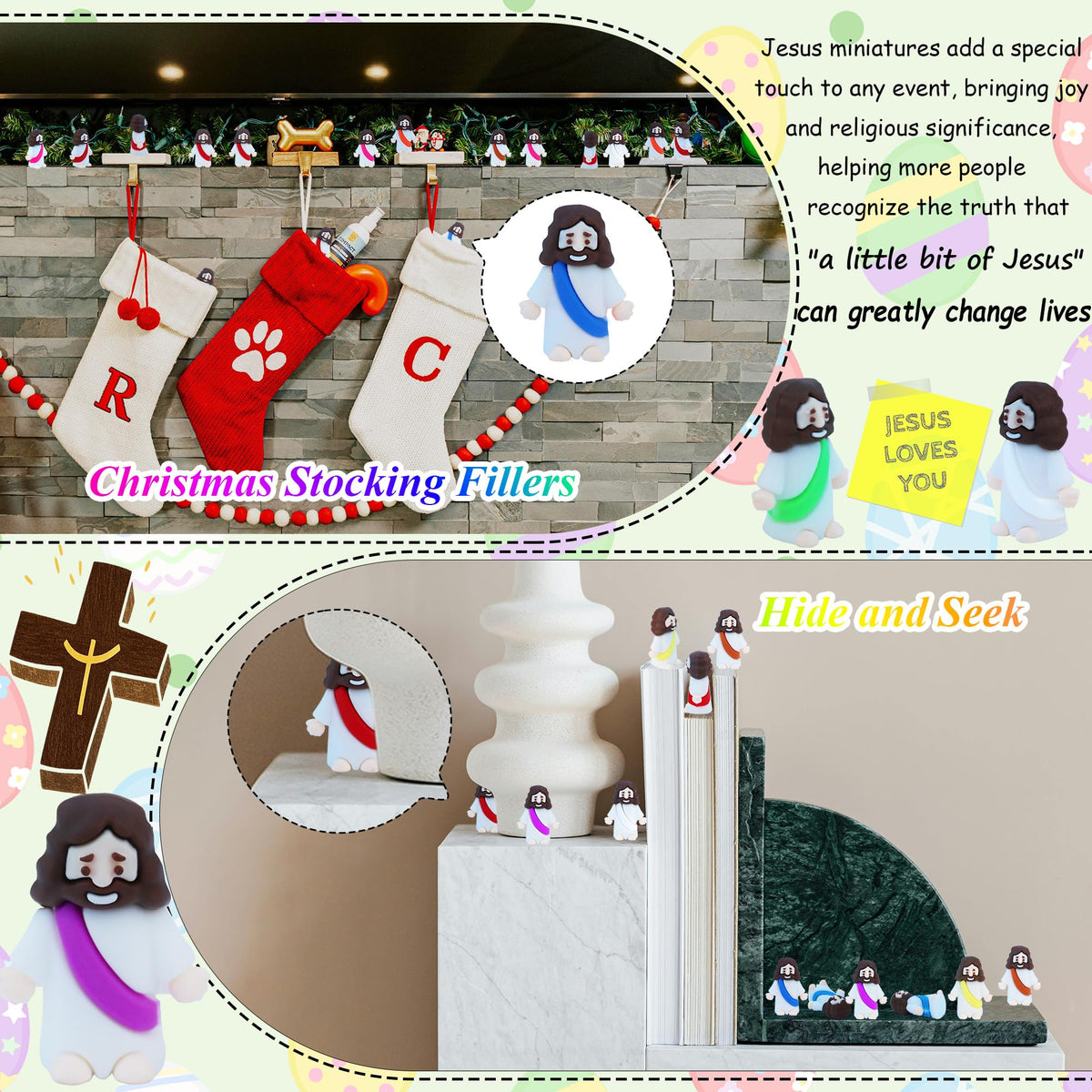 XiawaLangzhuo baptism gift mini Jesus figurine for celebrations.