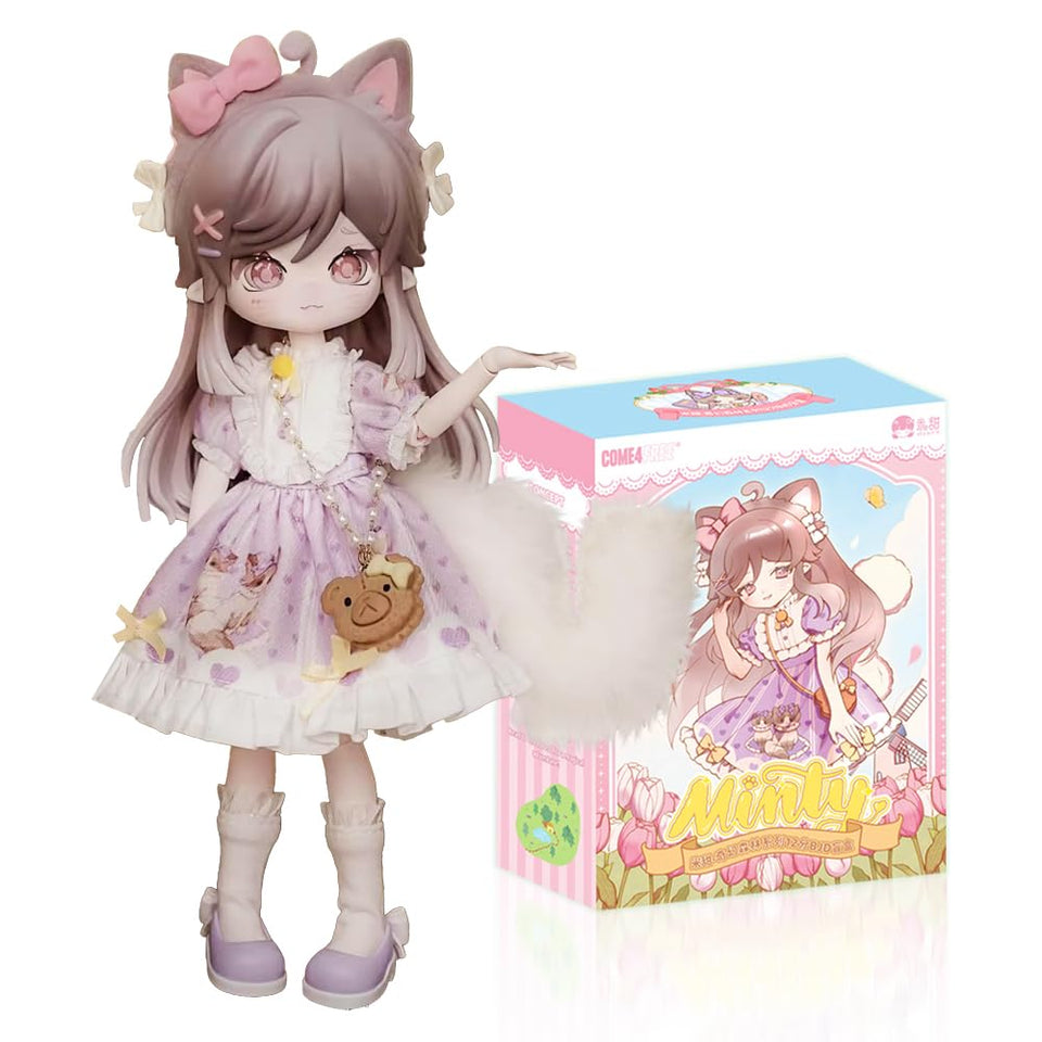 XiDonDon Minty the Fantasy Forest unboxing image highlights collector excitement and mystery figure reveal