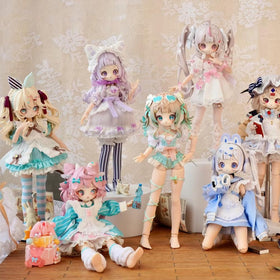 XiDonDon Sugary Girls Series 1/8 doll-3 action pose in bright attire.