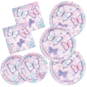 Xienbloc butterfly plates in 9-inch size, durable for party meals