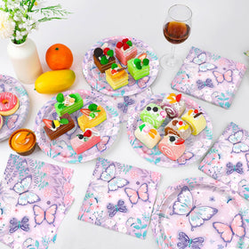 Xienbloc disposable tableware for 50 guests, easy cleanup