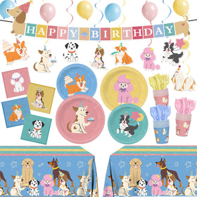 XIENBLOC Retro Puppy plates 9-inch show durable coating for spill-resistant dining.