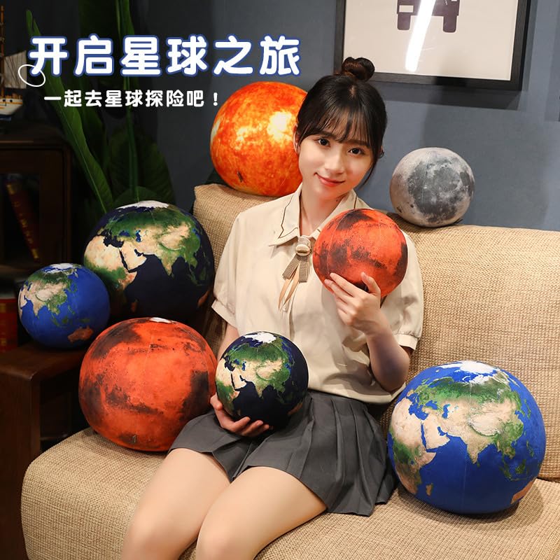 Teacher in classroom with space plush, supports engaging space lessons