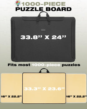 XIJ puzzle board non-slip surface keeps pieces steady on any table.