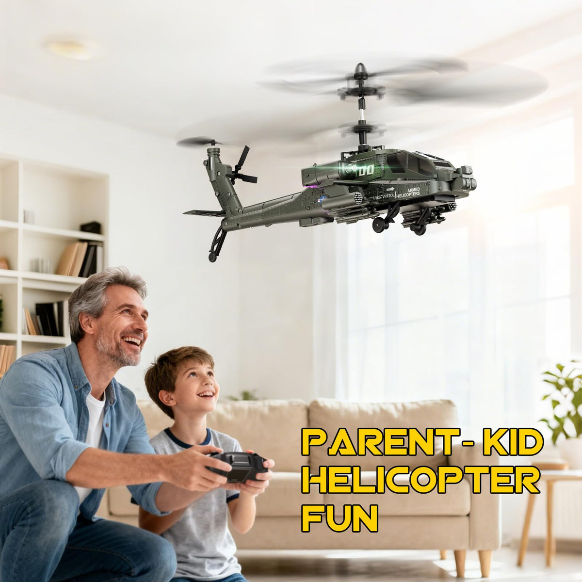 XIKOTEC RC helicopter two USB-C batteries for longer play