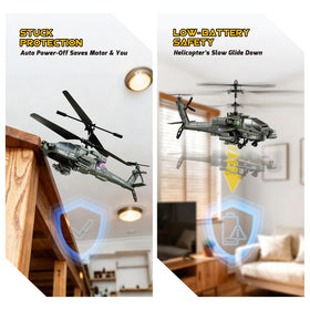 XIKOTEC RC helicopter blade closeup showing durable propellers