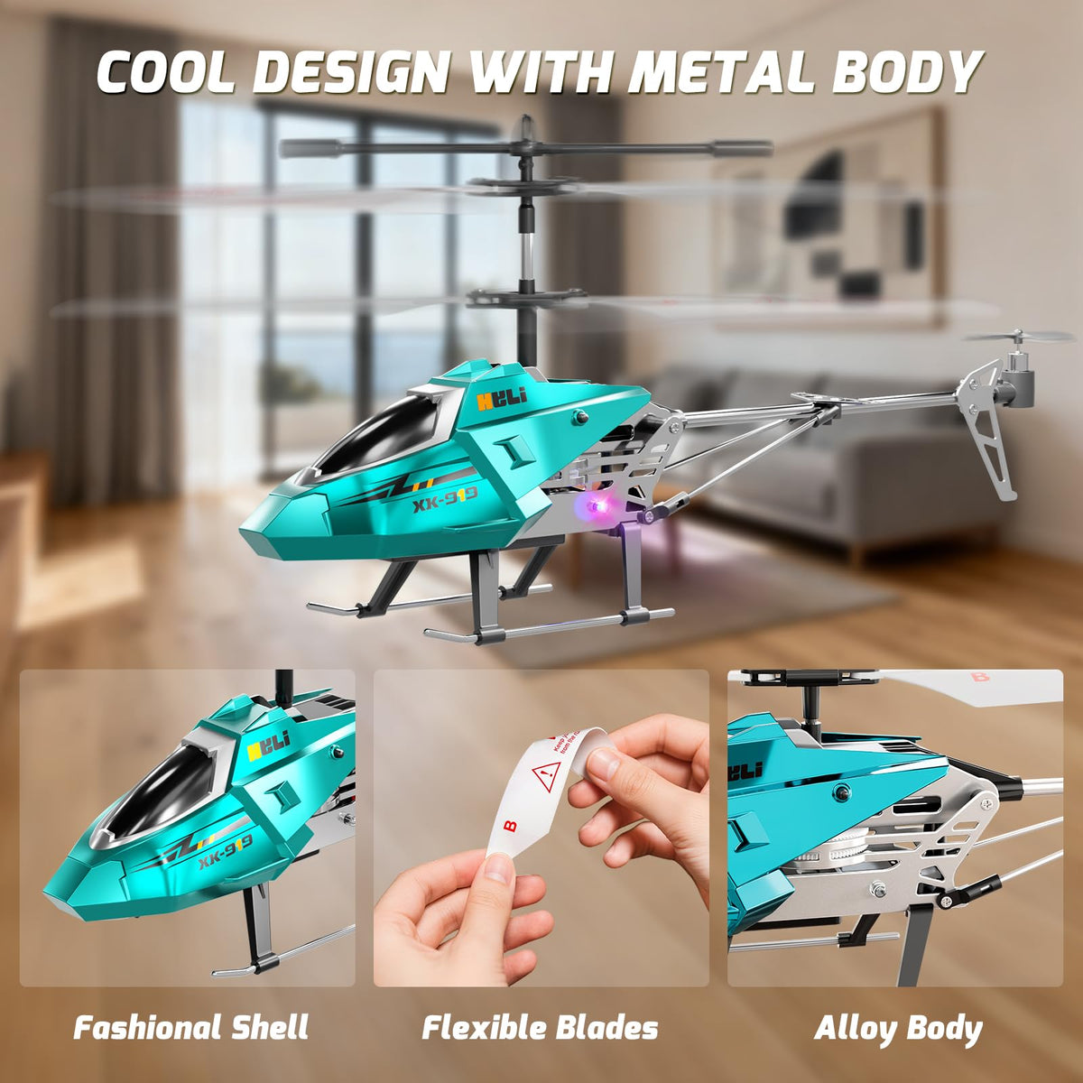 XIKOTEC crash-resistant frame supports rugged indoor flights.