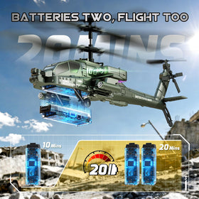 XIKOTEC RC helicopter side view highlighting compact size for beginners