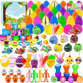 XIMISHOP pre-filled Easter eggs with toys, ideal for exciting egg hunts.