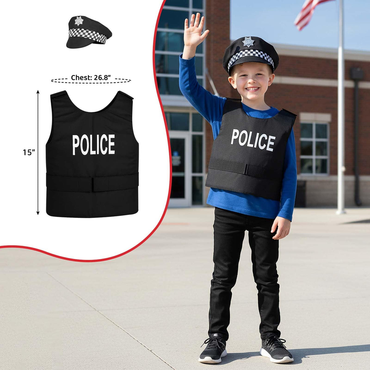 Ximoeo 4in1 dress-up pack showcasing versatile pretend-play outfits.