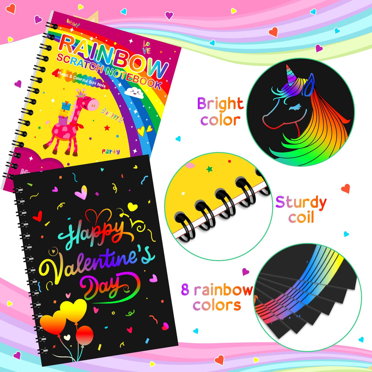 Ximoeo scratch art tools and stencils—easy, mess-free crafting for kids.