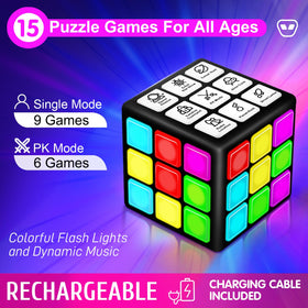 Xinbeiya Rechargeable Cube 3-speed games boost fast reflex practice.