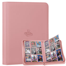 XINGFANGWF pink trading card binder exterior shows stylish protection for your collection