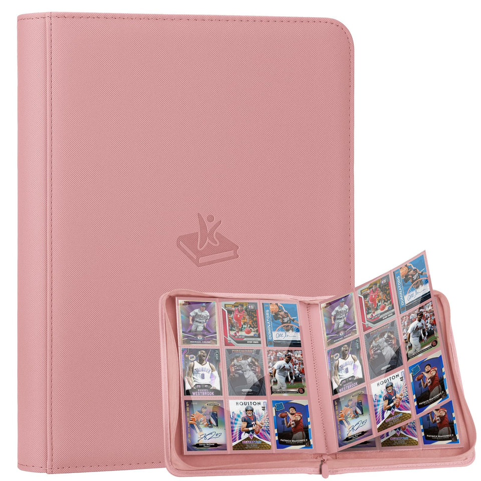 XINGFANGWF pink trading card binder exterior shows stylish protection for your collection