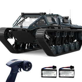 XINGRUI 1:16 RC military crawler front view showing rugged off-road profile and details