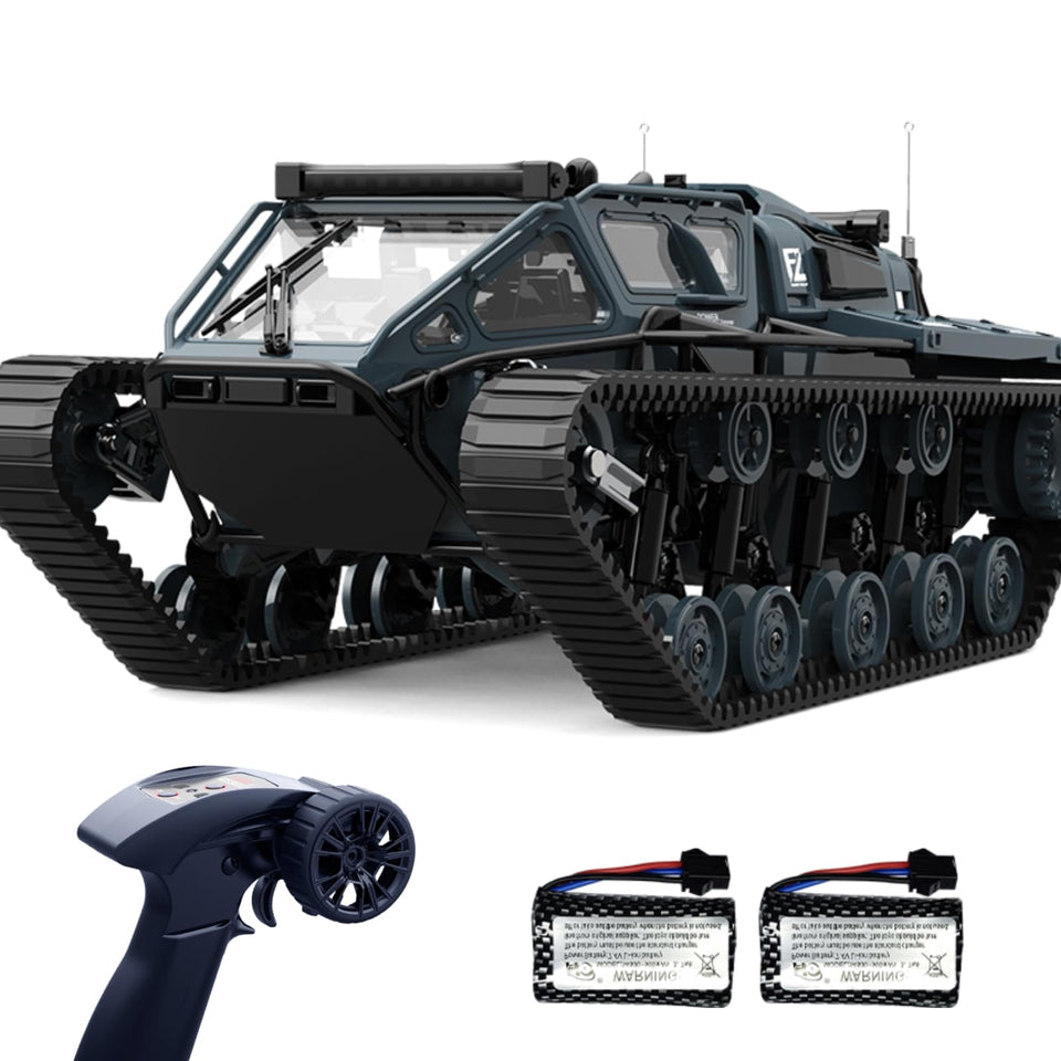 XINGRUI 1:16 RC military crawler front view showing rugged off-road profile and details