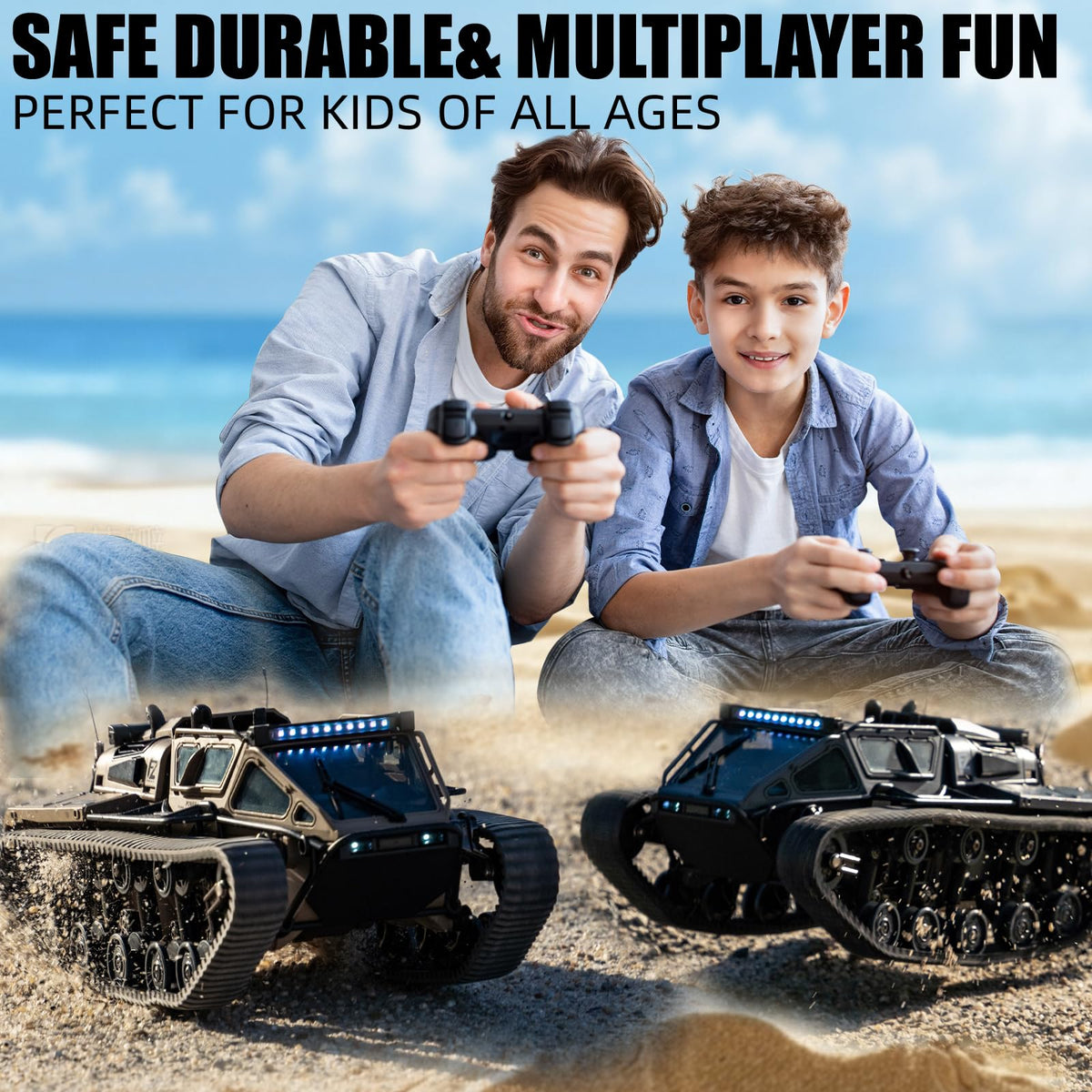 XINGRUI 1:16 RC military crawler multi-player racing concept indoors or outdoors
