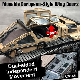 XINGRUI 1:16 RC military crawler open doors for interactive play