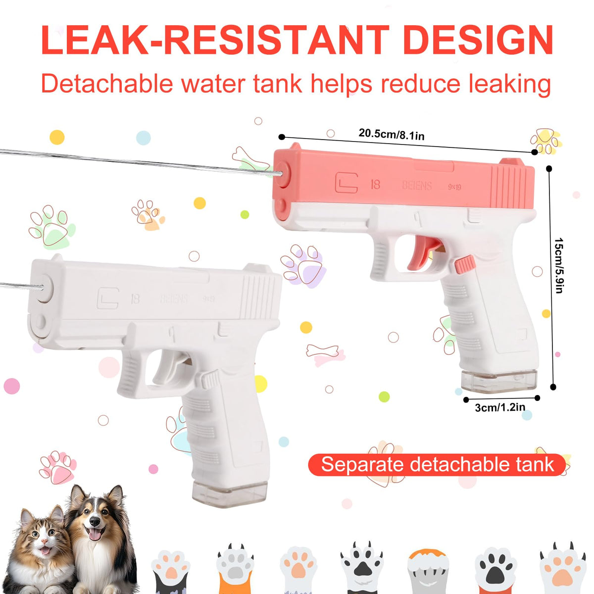 Xingtnine detachable water tank sprayer for quick refilling during training.